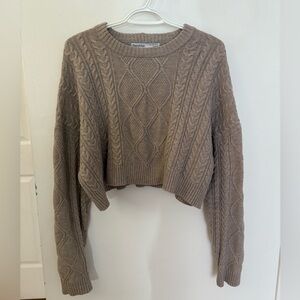 Bershka Cable Knit Sweater